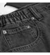 Thumbnail Grey wash jeans front pocket and gathered waist detail.